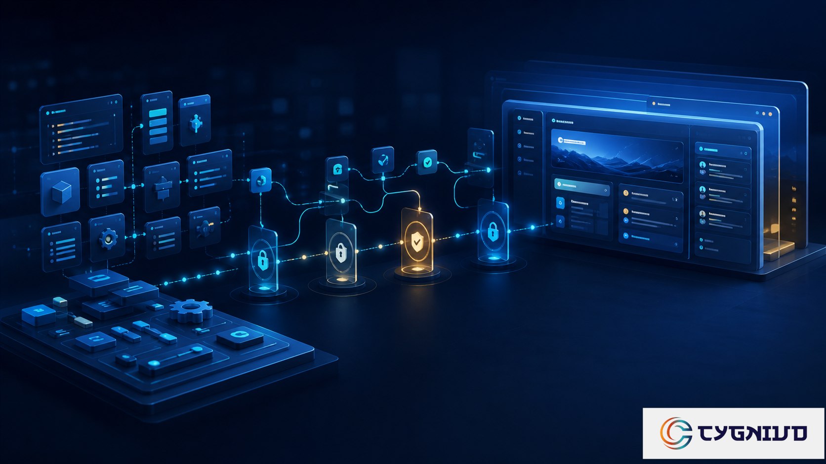 SAP BTP build automation enterprise architecture illustration by Cygnivo