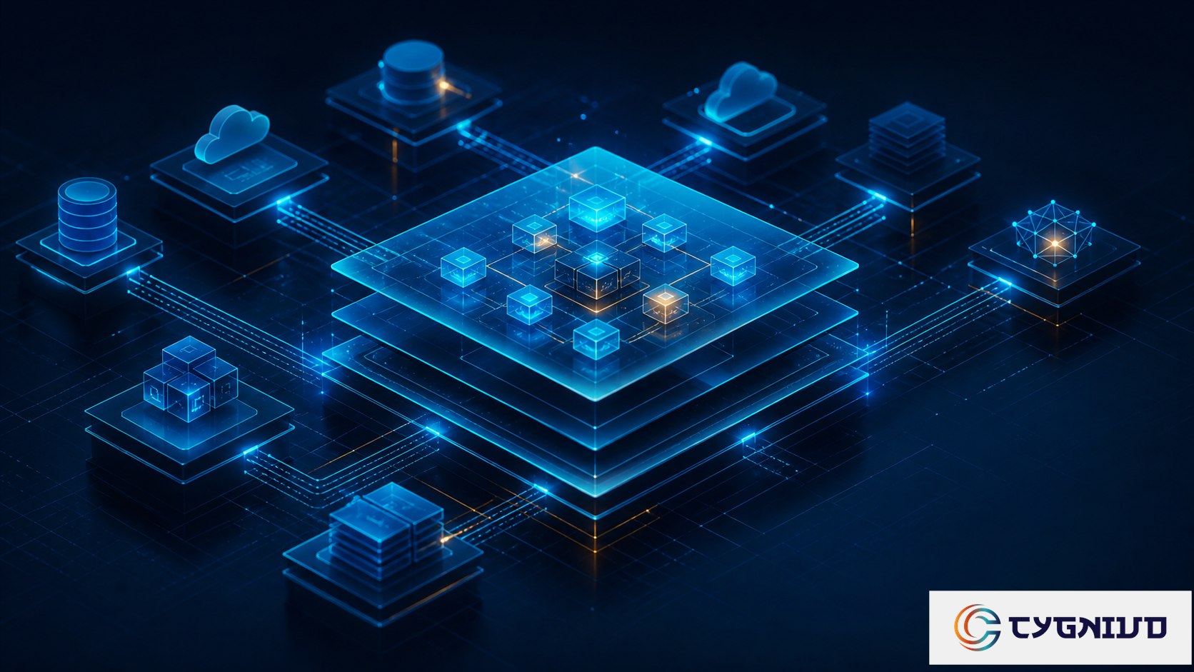 SAP BTP platform foundation enterprise architecture illustration by Cygnivo