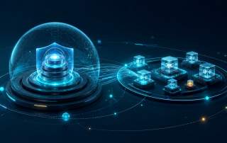 SAP Build and clean core extensions visualized as modular applications orbiting a protected enterprise core