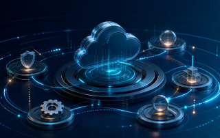 SAP Cloud ALM and operations visualized as a monitoring fabric around a stable cloud application core