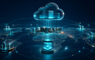 SAP on Google Cloud visualized as an enterprise workload connected to a global analytical cloud fabric