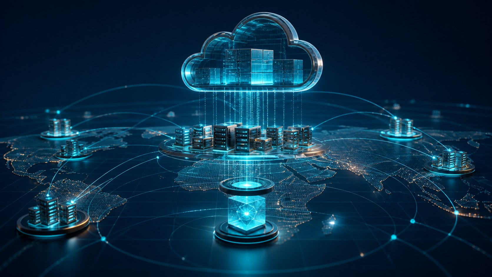 SAP on Google Cloud visualized as an enterprise workload connected to a global analytical cloud fabric